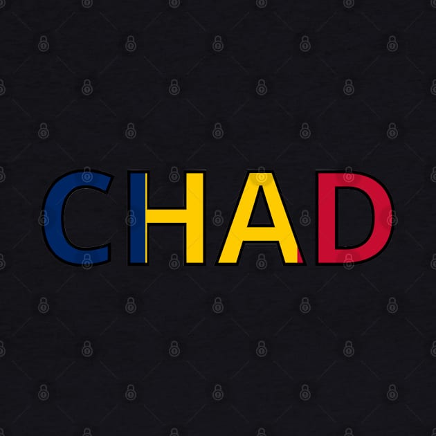 Drapeau  Chad by Pixelforma